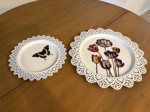 Ikea white metal lace - 2, tray