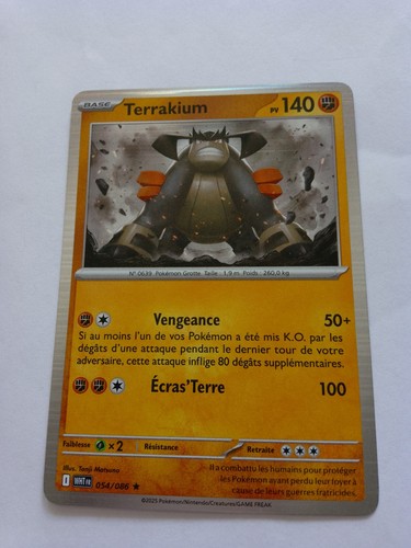 Carte pokémon terrakium - carte,