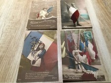 LOT DE 4 CARTES POSTALES