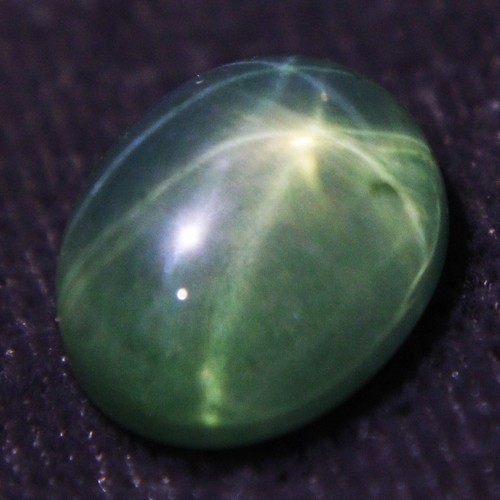 Saphir étoile verte certifié