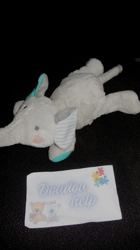Doudou peluche éléphant gris - doudou,