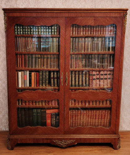 Bibliothèque vitrine bois - vitrine, en
