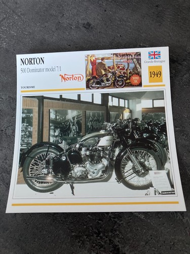 Carte fiche moto - carte, collection