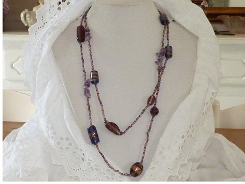 Collier sautoir fantaisie - sautoir,