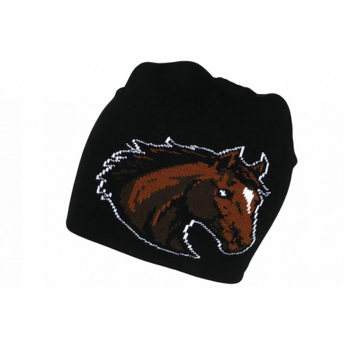 Bonnet cheval noir marron - et,