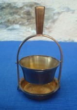 V47 Repose Sachet Thé Metal Argenté Ravinet d'Enfert Denfert Art Déco Bois doré