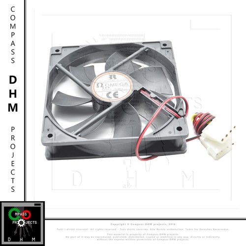 Ventilateur 120x120x25mm 12v - 120x120x25mm,