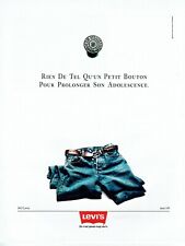Publicité Advertising 029  1991  les  vetements Levi's jean 518