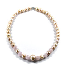 Collier Or Blanc 18K, Avec