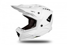 Casque UFO ECHUS Blanc Fibre De Verre Moto Motocross Enduro Motard HE166