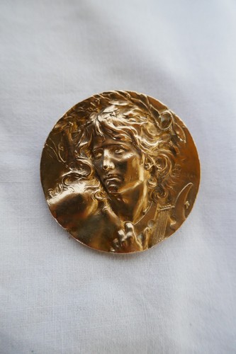 Antique art nouveau brooch - art,