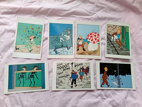 Cartes postales tintin herge - cartes,
