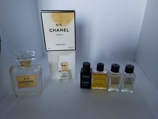 lot de 5 miniatures de parfum chanel n5 CRISTALLE N 19 ANTAEUS PAS PLEINE 