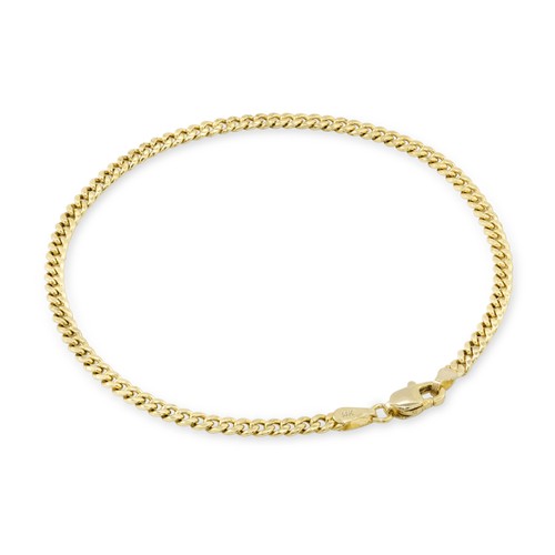 14k jaune 3mm miami - jaune,