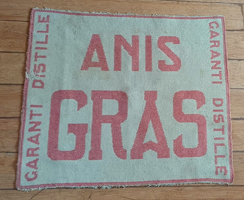 Ancien tapis jeu bistrot - ancien,