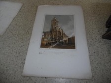 1850.Eglise paroissiale de Saint Maclou.Vue façade.Pontoise.Hastrel