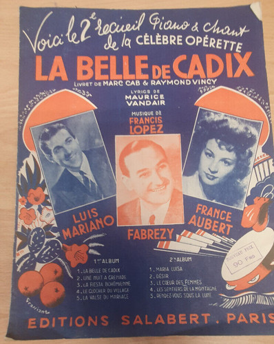 Belle cadix opérette - la,