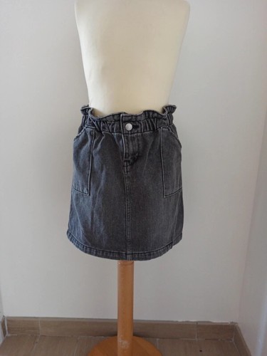 Jupe jean gris kiabi - jean, gris,