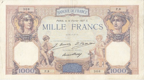 Billet 1000 francs cérès - cérès, et