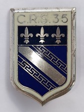 Insigne   De La CRS 35 fabricant Delsart 