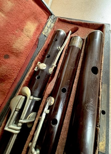 Antique wooden flute buffet - flute,