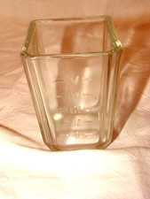 réceptacle en verre gradué