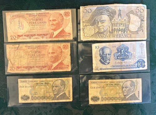 Vintage banknote lot - vintage, of
