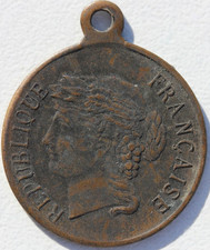 MEDAILLE EN CUIVRE - CENTENAIRE DE LA REVOLUTION FRANCAISE - 1889 - 23 mm - 3,7g