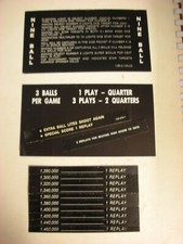 cartes, règle de jeu pour flipper stern:  NINE BALL