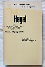 La Phénoménologie de l' Esprit d' Hegel Tome 2 ed Aubier Philosophie