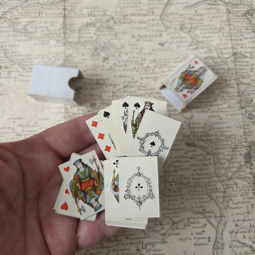 Jeu cartes jouer ancien - jeu, a