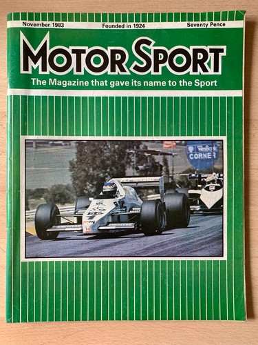 Motor sport magazine 1983 - motor,