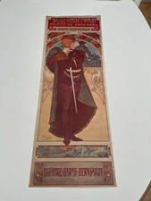 AFFICHE MUCHA REPRODUCTION 110X40 CM MUSEE DE L AFFICHE 1980