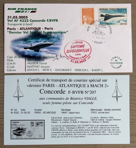 Signé cdb concorde - signé, f.bvfb