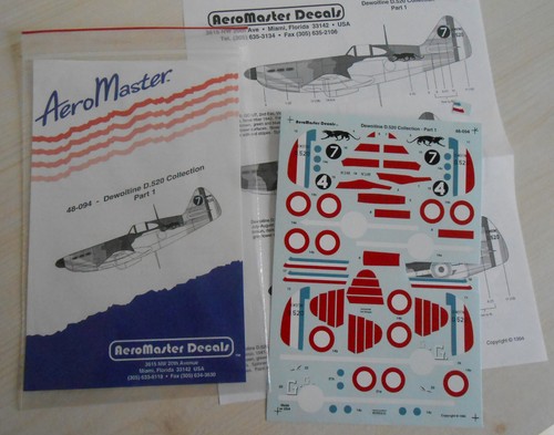 Décalques maquette avion 48 - avion, 1:48