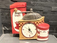 Horloge de cuisine murale Orval fabrication artisanale Moulin à café vintage