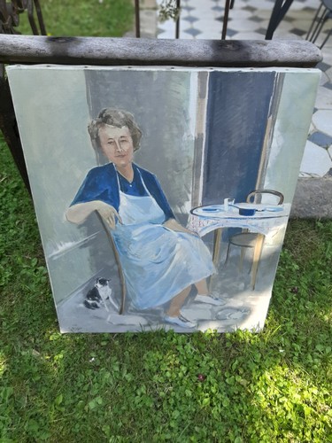 Tableau huile sur toile - sur,