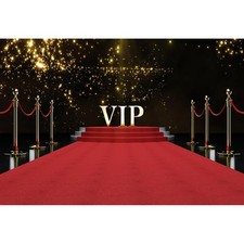 3x2m Vinyle Toile de Fond VIP Tapis Rouge de scène Taches de Paillettes d'or ...