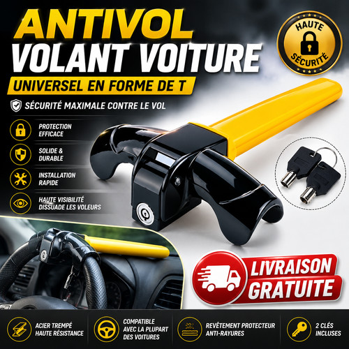 Antivol volant voiture - antivol,
