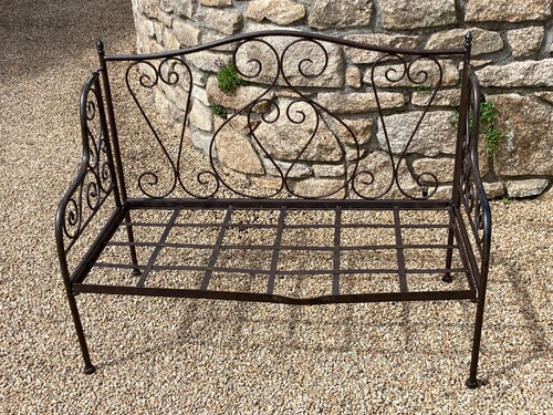 Banquette fer forge - en,