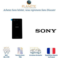 Cache Batterie Vitre Arrière Noir Pour Sony Xperia Z1 compact D5503
