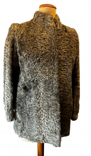Veste astrakan grise très - astrakan,