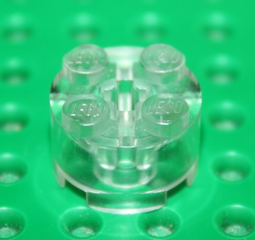 Lego clear brick round - clear,