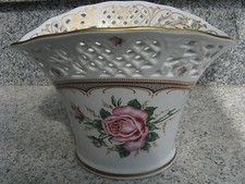Vase porcelaine bavaria rose - vase,