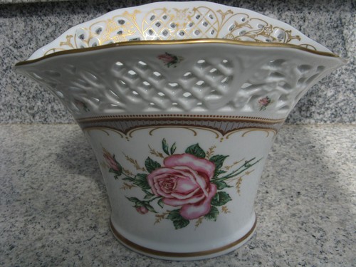 Vase porcelaine bavaria rose - vase,