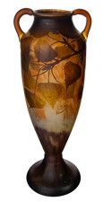 Vase Cameo Daum Nancy Automne