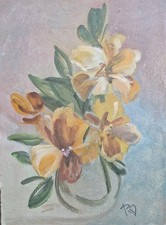 Tableau Peinture Huile Fleurs