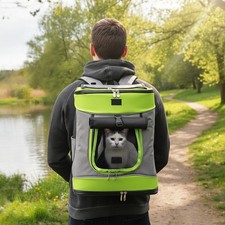 Sac à dos pour chiens & chats, avec porte-bouteille & protection contre la pluie