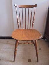 Baumann  chaise WESTERN  bois massif pied tourné assise éventail solide confort