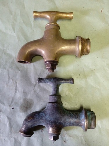 Ancien robinets laiton - 2,